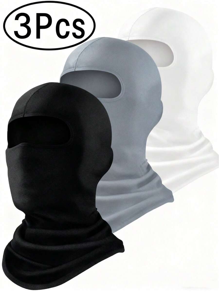 3/1/2 Pieces Ski Mask, Balaclava Face Mask For Men And Women – Skiing, Snowboarding, Motorcycle & UV Protection Face Cover Hat For Outdoor Airsoft Motorcycle Hood Helmet Balaclavas Headwear