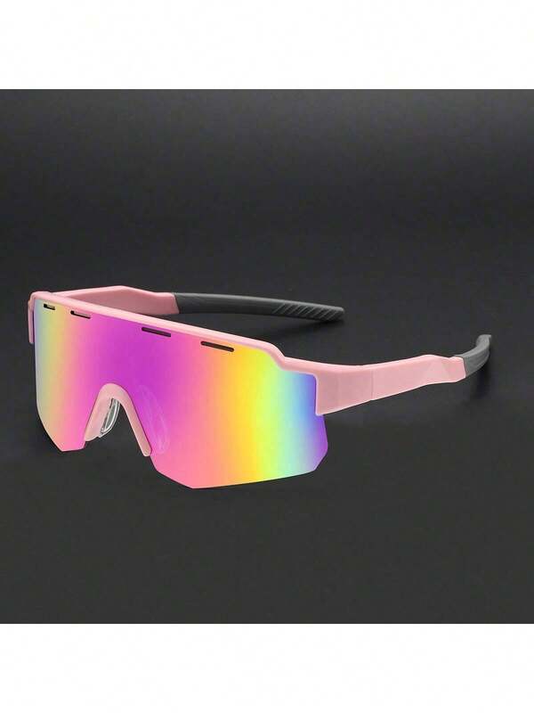 نظارة رياضية كبيرة الإطار مستقطبة للرجال والنساء، نظارات ركوب الدراجات، نظارات رياضية متغيرة اللون للقيادة والدراجة والأنشطة الخارجية