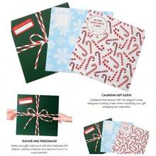 Holiday Calendar Sleeves By, Set Of 3, Wrap Fits Standard 12u201Dx 12u201D Monthly Wall Calendars, Decorative Protective Calendar Cover, Peel And Seal Envelope, 12.5u201Dx 12.5u201D - đa - Xem 1