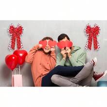 Luxury Black Gold Halloween Wreath Bow - Large Wired Decor Front Doors, Holiday Trees Festive Indoor Outdoor Decorations, 11.42x20.87 Inch - G 型 - 查看 5