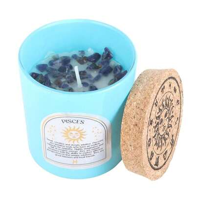 Something Different Pisces Gardenia Aquamarine Scented Candle (Blue/Brown) - 100% Mixed - (SD5611)