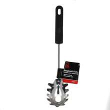 Basic Stainless Steel Spaghetti/Pasta Fork, 12.5 Inch, Black - Spaghetti/Pasta Fork - View 2