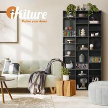 Bookshelf 1044 CD DVD Rack Wooden Shelving Unit Display ShelfBlack