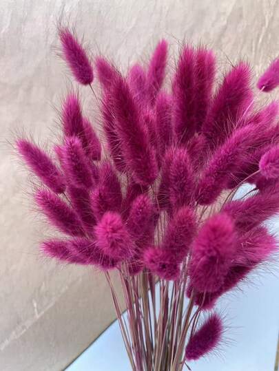 89pcs/116pcs Blue Artificial Flowers, Including Pampas Grass, Bunny Tails, Suitable For Boho Room Decor, Holiday DIY Crafts, Also Can Be Used As Everlasting Flowers For Christmas, New Year, Valentine's Day, Mother's Day And Other Festivals