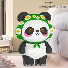 15.000 Stücke großes Bauklötze Spielzeug, Panda Puzzle Spielzeug Dekoration, Erwachsenen Hochschwierigkeits Panda Bauklötze Geschenk, 3D Puzzle Spielzeug Dekorations Geschenk