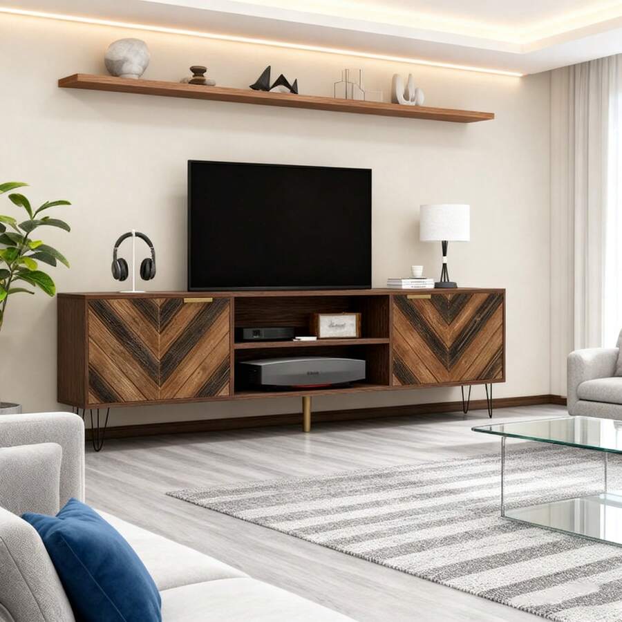 Television Stands & Entertainment Centers - Brown - View 1
