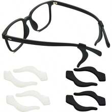 Juego de 52 Piezas Retenedores de Silicona para Lentes, Antideslizante Sujetador de Lentes, Accesorios para Gafas, Almohadillas para Anteojos, Gomas Gomitas para Cristales, Soporte para Gafas - inicial - Ver 3