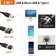 50X-1600X USB Digital Microscope Suitable For Android Phones & Tablets, Windows, Linux, Endoscope Handheld Mini Magnifier Camera For Coins, Face, Skin, Scalp