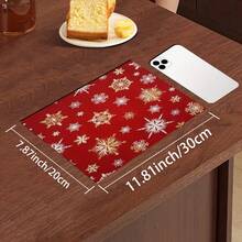 1pc Christmas Theme Trivet Mat, Christmas Pattern Absorbent Drying Mat, Kitchen Decor Coffee Machine Mat, Handmade Coffee Pot Draining Mat, Kitchen Floor Mat, Dining Table Mat, Kitchen Counter Dish Drying Mat, Breakfast Mat, Heat-Resistant Anti-Slip Drying Mat, Diatomite Drying Mat, Hides Stains, Super Absorbent Kitchen Mat, Easy To Clean Dish Rack Mat, Suitable For Kitchen, Dining Table, Cafe, Bar, Holidays, Parties, Home Decor, Holiday Gifts - Multicolor - View 19