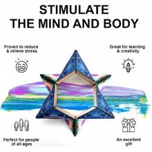 SHASHIBO Shape Shifting Box - Award-Winning, Patented Fidget Cube W/ 36 Rare Eartagnets - Transforms Into Over 70 Shapes, Gift Box, Download Fun In Motion Toys Mobile App (Moon, 2 Pack),23415474 - Hồng - Xem 5