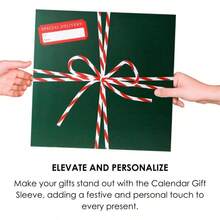 Holiday Calendar Sleeves By, Set Of 3, Wrap Fits Standard 12u201Dx 12u201D Monthly Wall Calendars, Decorative Protective Calendar Cover, Peel And Seal Envelope, 12.5u201Dx 12.5u201D - đa - Xem 6