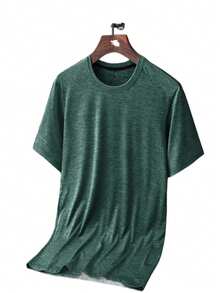 Men Plus Size T-Shirts - Green - View 5