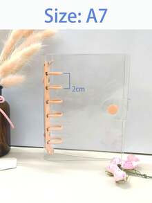 A7 minimalistischer transparenter Ringbuch-Notizbücher & Planer, monatliche Gitter-/Linien-/Blanko-Ringbuch-Tagebücher & -Einbände, Notizbuch-Hüllen, nachfüllbare Ringbuch-Aufbewahrung, A7 Ringbuch-Tagebuch-Handbücher, PVC-Ringbuch-Hüllen