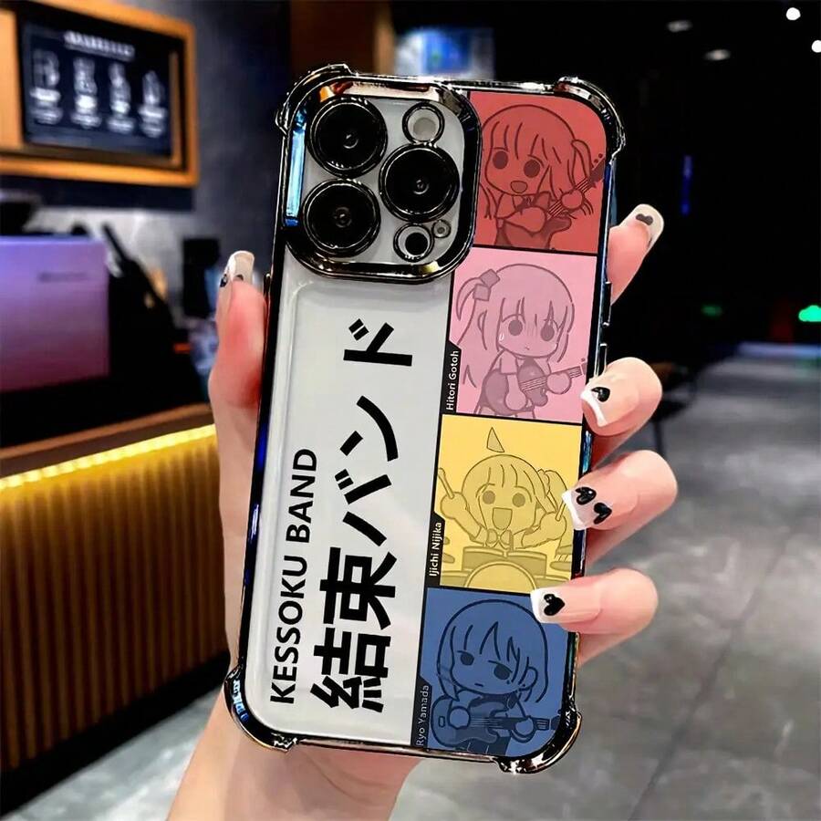 Funda de teléfono Anime Music Rock L-Lonelys R-Rocks para iPhone 17 16e 16 15 14 13 12 11 Mini Pro Max Air X XR XS Max 8 7 Plus, a prueba de golpes, transparente y suave - Colores mezclados - Ver 1