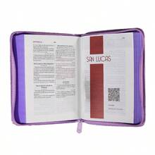 Biblia Reina Valera 1960 Tamaño Bolsillo Letra Chica Imitación Piel Código QR CON CIERRE - Libro único - Ver 4