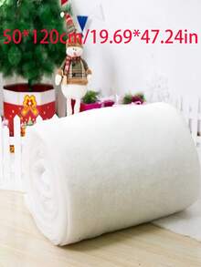 1pc White Artificial Snow Blanket - Soft, Thick, Fluffy Silky Fiber, Feather, Christmas & Winter Decor, Flat, Artificial Christmas Snow, Compressed Packaging, Vacuum Packed, DIY Filling, PP, Washable, Indoor Snow Decor, Polyester Fiber Filling, Filling, Synthetic, Polyester Imitation Silk, Insulation Material, Ideal For Weddings, Teen Showers And More - Multicolor - View 16