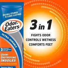 OdorEaters UltraDurable Insoles 1 Pair Shoe Odor And Foot Odor Eliminator Shoe Odor And Foot Deodorizer Shoe Smell Eliminator Foot Deodorant Extra Cushioning Increased Durability - 藍色 - 查看 4