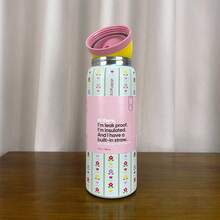 32Oz/945ML Cup  Vacuum Flasks & Thermoses Water Bottle Drinkware Thermo Tumbler Stainless Steel Thermal Mug Original Cold Hot - Flower Crown-32oz - 查看 2