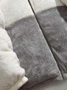 WASSUP OTHER 男士夹克，冬季抓绒男士时尚字母夹克，双面穿飞行员夹克，拉链立领夹克 - 黑色 - 查看 6