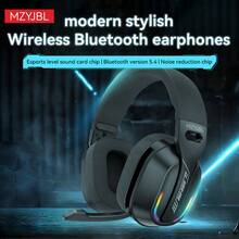 Active Noise-Cancelling Over-Ear Wireless Headphones,  Wireless Headphones, Foldable Wireless Headphones With Microphone, Foldable Lightweight Headphones, High-Fidelity Stereo, Deep Bass, Suitable For Travel, Office, Laptop And Mobile Phone - 黑色 - 查看 11