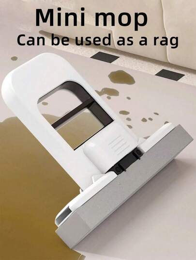 Mini Hand Broom With Foldable Absorbent Cloth, Multi-Purpose Sweeper For Kitchen, Bathroom, Office, No Hand-Washing Required, Ideal For Quick Cleanup. This Lightweight And Convenient Broom Is Perfect For Quickly Cleaning Surfaces Such As Countertops And Floors, Effectively Absorbing Dust And Debris. Ideal For Christmas, Party, And New Year Cleaning Tasks, Making Holiday Cleaning Easier.