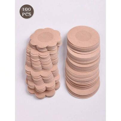 100 piezas Cubrepezones desechables, Sujetador invisible transpirable y sin costuras, Accesorios de lencería y ropa interior para mujeres, Vestidos de noche de escote bajo, Sujetadores, Accesorios de ropa interior, Cubrepezones para evitar la exposición, Suministros para fotografía de bodas, Accesorios de ropa de boda, Suministros de oficina, Suministros para fiestas