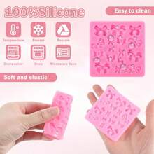 Silicone Bow Chocolate Cake Molds For DIY Desserts: Versatile Bowknot And Ribbon Shaped Candy Ice Molds Perfect For Cake Decorating Fondant Crafting And Sweet Treats With Elegant Design And Easy Release