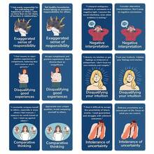 Hot-Selling 50 Cognitive Distortion Flashcards, Perfect For Family Gatherings, Date Nights, And Creative Surprise Card Games. Great For Christmas, Thanksgiving, Valentine's Day, And Game Nights. Suitable For Dinners, Parties, And Special Occasions. Romantic Gift Ideas | Fun Design | Durable Card Material. A Fun And Entertaining Card Game For Couples, Date Games, And Romantic Couple Games.