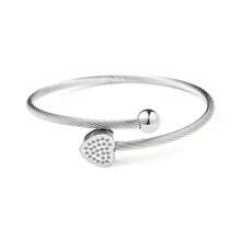 Copper Bracelet / Bangle With Magnetic Ends - Dourado và Prata - Xem 5