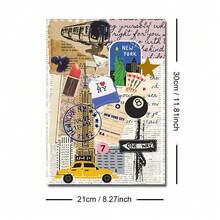 1 Stück ungerahmtes New York City Vintage Preppy Wandkunstposter, Retro-Zeitungsdruck Y2K Leinwanddruck, minimalistisches ästhetisches Dekor Gemälde für Studentenwohnheim, Wohnzimmer, Schlafzimmer, moderne Heimdekoration