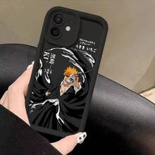 Funda de Teléfono Anime B-BLEACHS para Chicos Compatible con iPhone 16 15 14 13 12 11 Pro Max Mini XR XS X 7 8 Plus, Cubierta Trasera de TPU Suave a Prueba de Golpes - Mezcla de colores - Ver 7