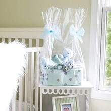 Large Clear Cellophane Wrap For Baskets And Gifts 24x30 Size 5-Pack Ideal For Wedding Favors Holiday Presents And Retail Packaging Transparent And Durable For Elegant Presentation