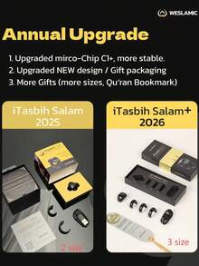 1pc Adjustable Finger Ring Zikr Counter, Digital Counting Prayer Reminder Ring, Waterproof 4-Digit Ring Counter Zikr Ring, Suitable For Muslims, Holiday Gifts, New High-End Counter Islamic Itasbih Zikr Ring Salam Smart Ring Counter, Waterproof Rating IP67 - Multicolor - View 8