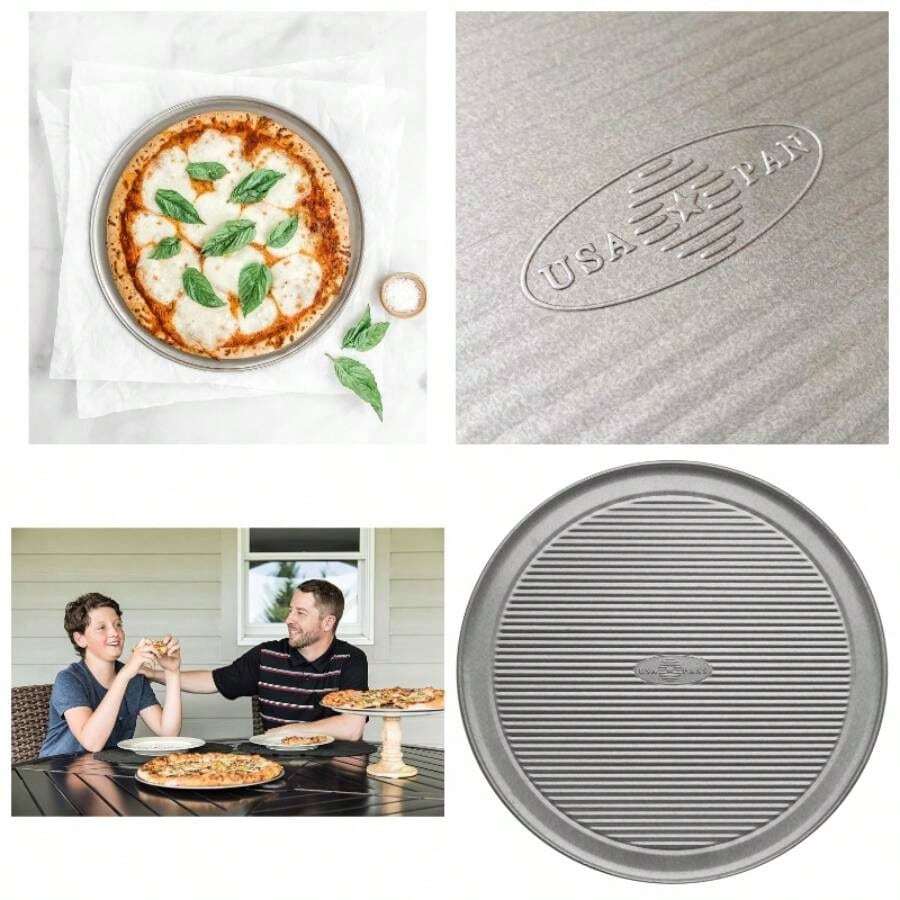 Bakeware Molde para pizza de acero aluminizado, 12 pulgadas - 30.5 cm (12 pulgadas) - Ver 1