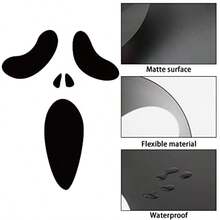 Halloween Ghost Door Sticker For Indoor Outdoor Party Decorations Spooky Window And Wall Decal Ideal For Haunted House Themes Easy To Apply And Reusable Halloween Supplies