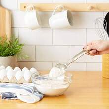 Endurance Oval Measuring Scoop, 1/2 cup - 1 Count (Pack of 1) + Acero inoxidable - Ver 6