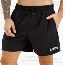 Cotton T-Shirt + Printed Tectel Bermuda Shorts Set - Only BLACK SHORTS - View 2