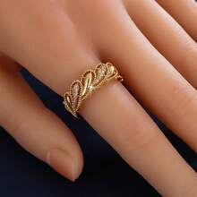 1 pieza Anillo abierto de diseño único, joyería de lujo para mujer - anillo - Ver 4