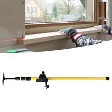 2.8 Meter Laser Leveling Telescoping Pole Adjustable Mounting Pole For Rotary And Line Lasers - Yellow - View 9