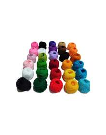 Paquete de 30 hilos cristal de 8 y 10 gramos para bordar - Multicolor - Ver 1