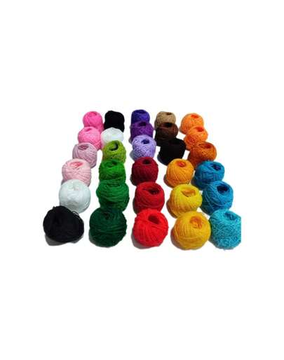 Paquete de 30 hilos cristal de 8 y 10 gramos para bordar