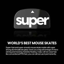 Superglide Glass Mouse Skates G Pro X Superlight 2 Type - C, Black - Polished Smooth Glide, Durable Mouse Feet - 黑色 - 查看 4