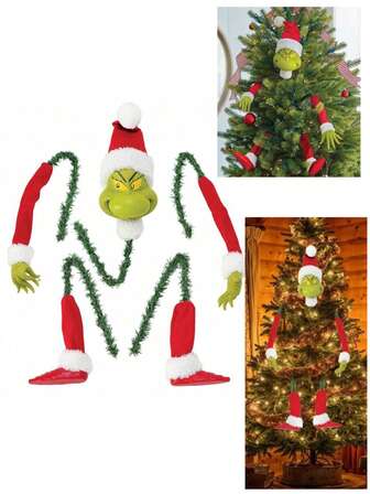 Christmas Tree Decoration Set With Head-Hand-Foot Doll Christmas Tree Christmas Decoration