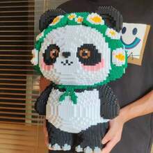 15.000 Stücke großes Bauklötze Spielzeug, Panda Puzzle Spielzeug Dekoration, Erwachsenen Hochschwierigkeits Panda Bauklötze Geschenk, 3D Puzzle Spielzeug Dekorations Geschenk