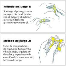 2 in 1 Cubo Giratorio, Cubo Giratorio de Velocidad,Cubo 3D Puzzle y Gira a tu Alcance, Cubo de Rubik de Juguete,Aliviar la presión, con Caja y Bolsa de Almacenamiento - blanco - Ver 2