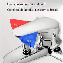 3-Way Bathroom Shower Faucet Set With Hot & Cold Mixer Valve And Shower Head