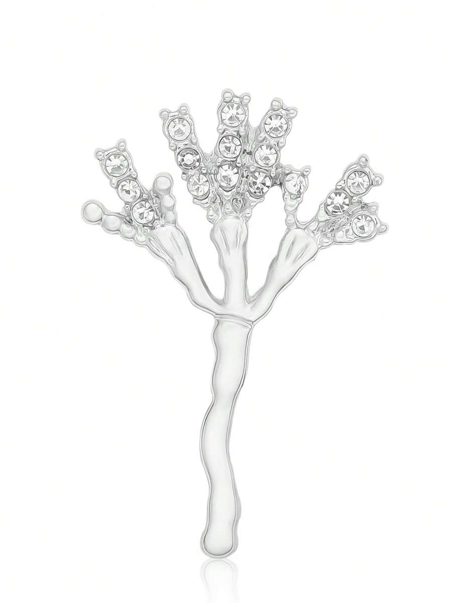 1 pieza Broche de metal con circonita de lujo y estilo de moda para médicos, enfermeras y uso diario como accesorio de joyería