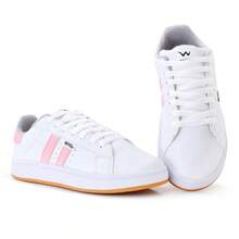 Women's Casual Tennis Shoes White Tennis Shoes Beautiful Fashion Style Super Light Stylish - 白色/粉紅色 - 查看 3
