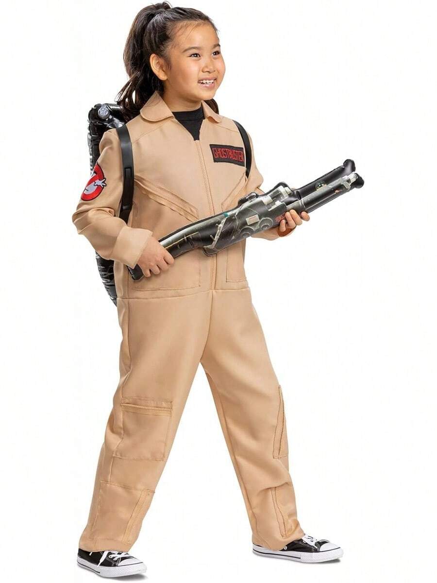 Disguise Ghostbusters Costume For Kids, Official Ghostbusters Classic Jumpsuit With Proton Pack Accessory - Trung bình (7-8) - Xem 1