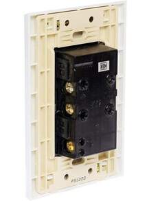 iGOTO PB105/2-B Contacto duplex aterrizados con Placa - Blanco - Ver 6